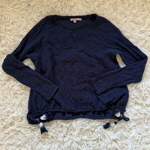 Calypso St. Barth Navy Blue Crew Neck Sweater